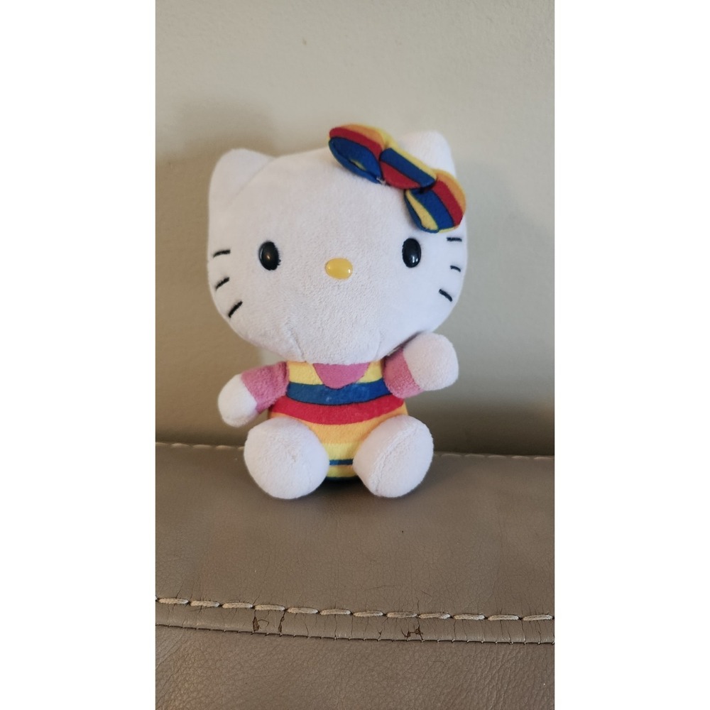 Ty‎ Beanie Babies Sanrio RAINBOW Hello Kitty 6"